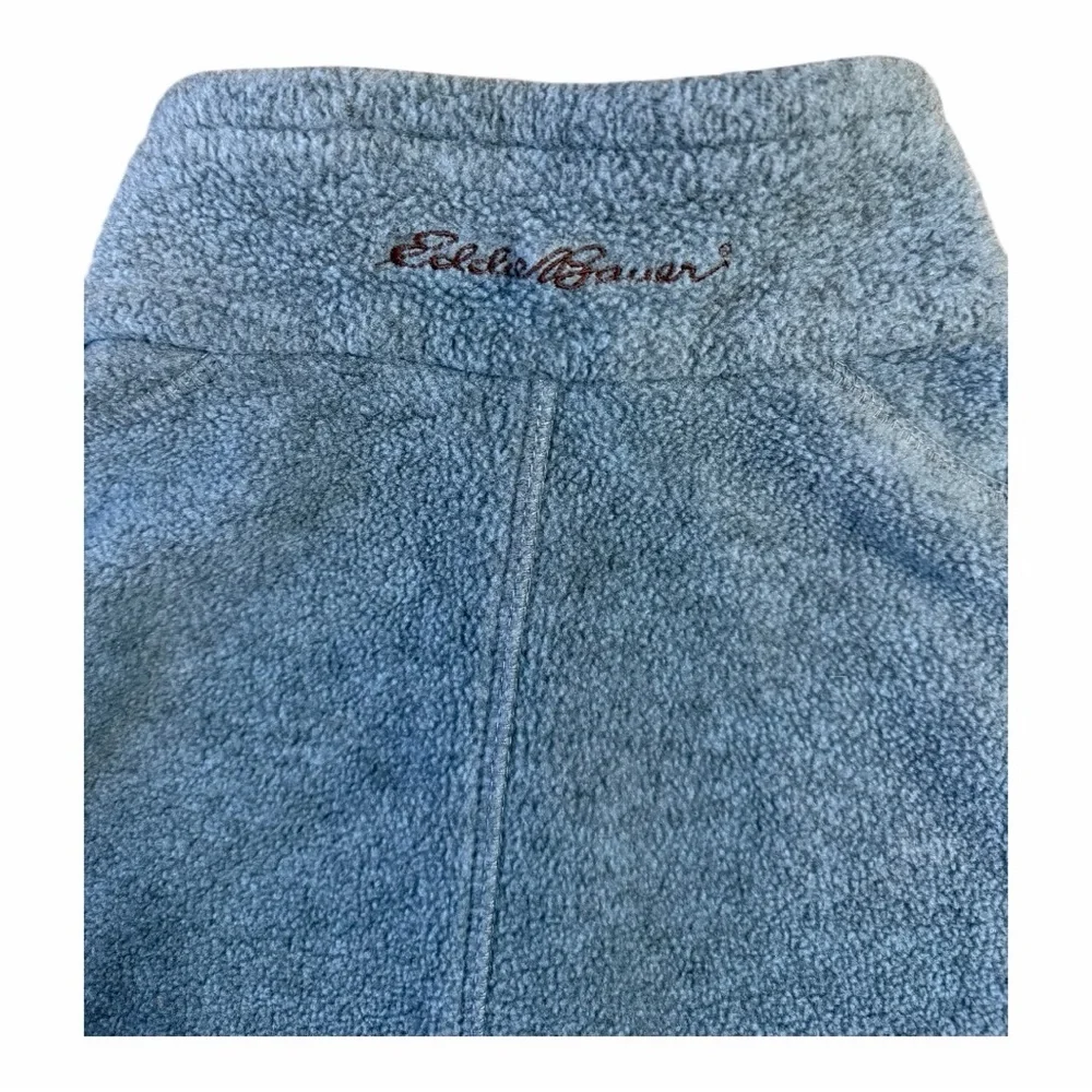 Eddie Bauer Vintage Style Zip Front Fleece Jacket Blue | Cozy Outdoor Core XL - Picture 5 of 7